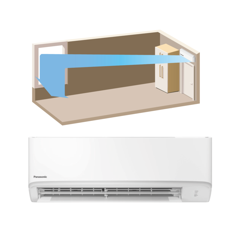 Illustration og Panasonic CZ-WKE Flapper model - kinnan.dk